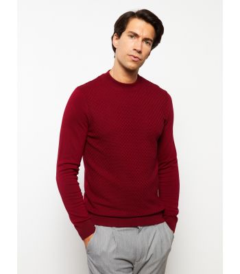 Turtle Neck Long Sleeve Men's Tricot Sweater