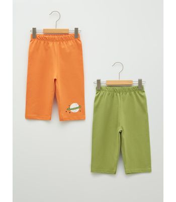 Elastic Waist Cotton Baby Boy Shorts 2 Pieces