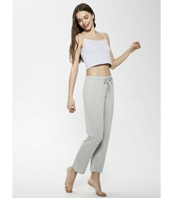 Elastic Waist Regular Women's Pajama Bottoms