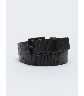 Faux Leather Men's Belt