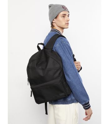 Label Printed Men's Backpack