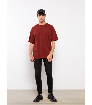 Oversize Crew Neck Short Sleeve Combed Cotton Men's T-shirt