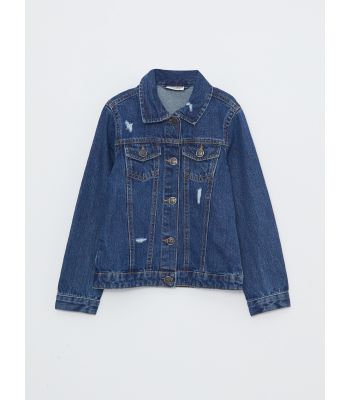 Shirt Neck Girl Jean Jacket