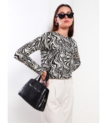 Faux Leather Women’s Shoulder Bag