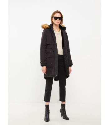 Hooded Regular Long Sleeve Women's Parka