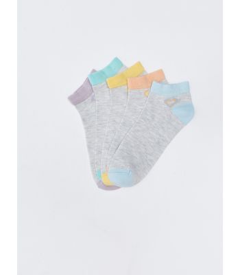 Color Block Women's Booties Socks 5-Pack