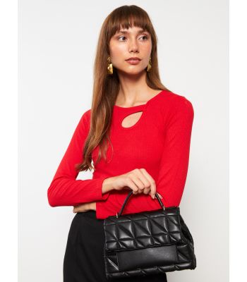 Leather Look Quilted Women's Crossbody Bag