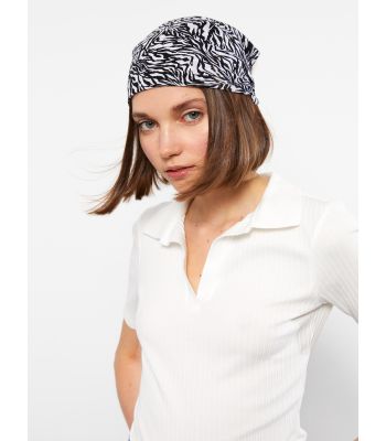 Zebra Patterned Women's Bandana