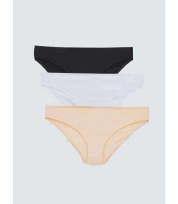 Plain Bikini Briefs 3 Pack