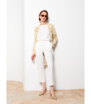 Standard Fit Regular Pocket Detailed Women's Trousers