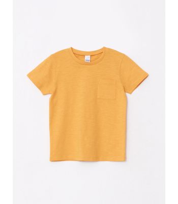 Crew Neck Short Sleeve Basic Cotton Baby Boy T-Shirt