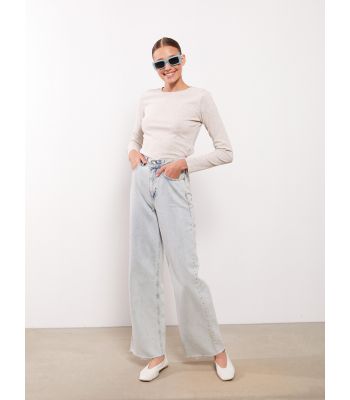 Crew Neck Regular Long Sleeve Women's T-shirt