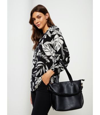 Faux Leather Women’s Shoulder Bag