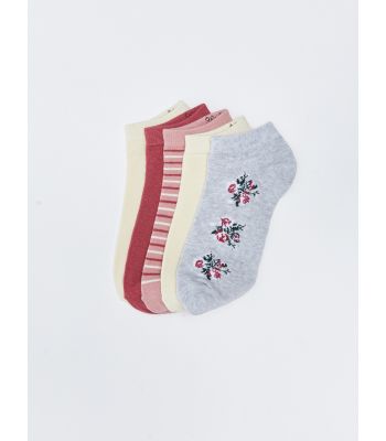 Patterned Women's Booties Socks 5-Pack