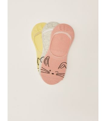 Printed Women's Ballet Socks 3-Pack