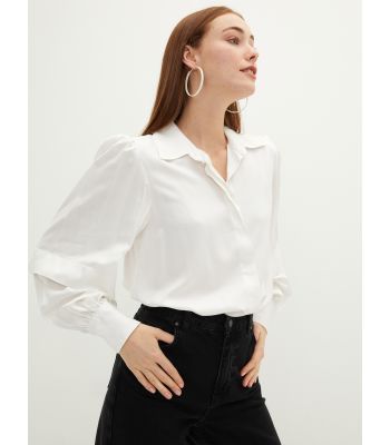 قميص فيسكوز بأكمام طويلة