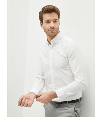 Slim Fit Long Sleeve Men's Shirt