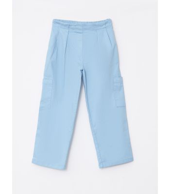 Elastic Waist Basic Bell-Bottoms Girl Trousers