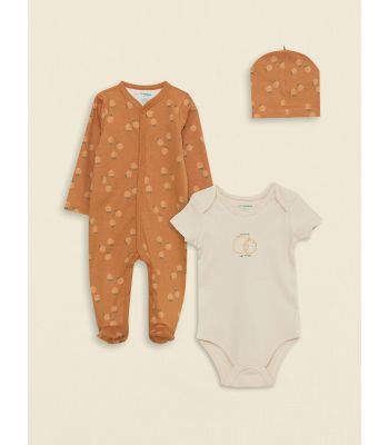 Long Sleeve Printed Organic Cotton Baby Boy Hospital Set