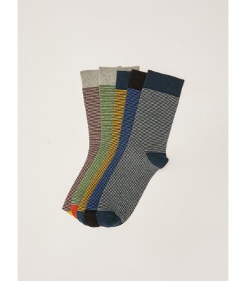 Striped Men's Socket Socks 5-Pack