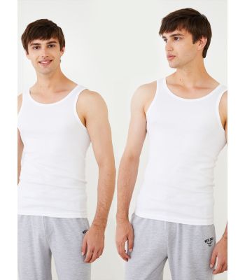 Crew Neck Basic Cotton Male Athlete in 2 Pieces