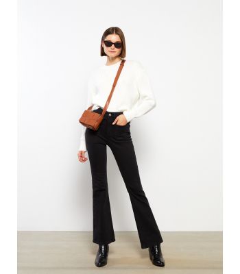 Crew Neck Regular Long Sleeve Women's Tricot Sweater