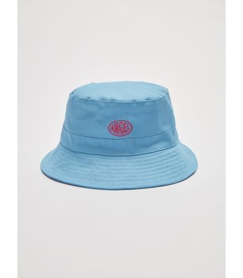 Letter Embroidered Womens Bucket Hat