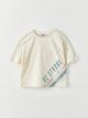 Crew Neck Printed Short Sleeve Cotton Girl T-shirt