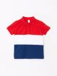 Polo Neck Short Sleeve Color Block Baby Boy T-Shirt