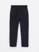 Elastic Waist Basic Fleece Lined Boy Trousers