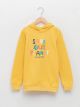 Hooded Printed Long Sleeve Boy Sweatshirt
