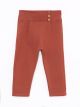 Elastic Waist Basic Baby Girl Sweatpants