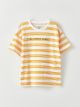 Crew Neck Short Sleeve Striped Baby Boy T-Shirt