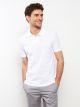 Polo Neck Short Sleeve Patterned Men's T-Shirt