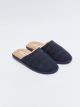 Checked Patterned Closed Front Men's Indoor Slippers