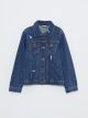 Shirt Neck Girl Jean Jacket