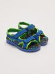 Printed Double Banded Hook and Loop Boys Sandals