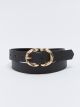 Leather Look Woman Belt