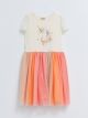 Crew Neck Short Sleeve Girl Dress