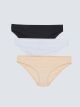 Plain Bikini Briefs 3 Pack