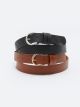 Leather Look Women Belt 2 Pieces