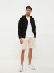 Relaxed Fit Hooded Men's Sports Cardigan
