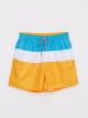 Men's Short Color-Blocked Swim Shorts