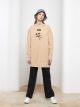 Crew Neck Mickey Mouse Printed Long Sleeve Women's Tunic