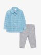 Long Sleeve Baby Boy Shirt and Pants 2-Pack Set