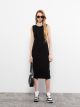 Crew Neck Straight Sleeveless Women Dress