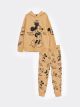 Hooded Mickey Mouse Printed Long Sleeve Boys Sweatshirt and Sweatpants