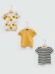 Crew Neck Short Sleeve Baby Boy T-Shirt 3-Pack