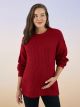 Crew Neck Regular Long Sleeve Maternity Tricot Sweater