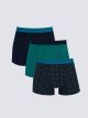 Standard Fit Elastic Fabric Men's Boxer 3-Pack